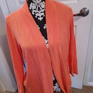 Chicos Lightweight Coral Sweater, size 2